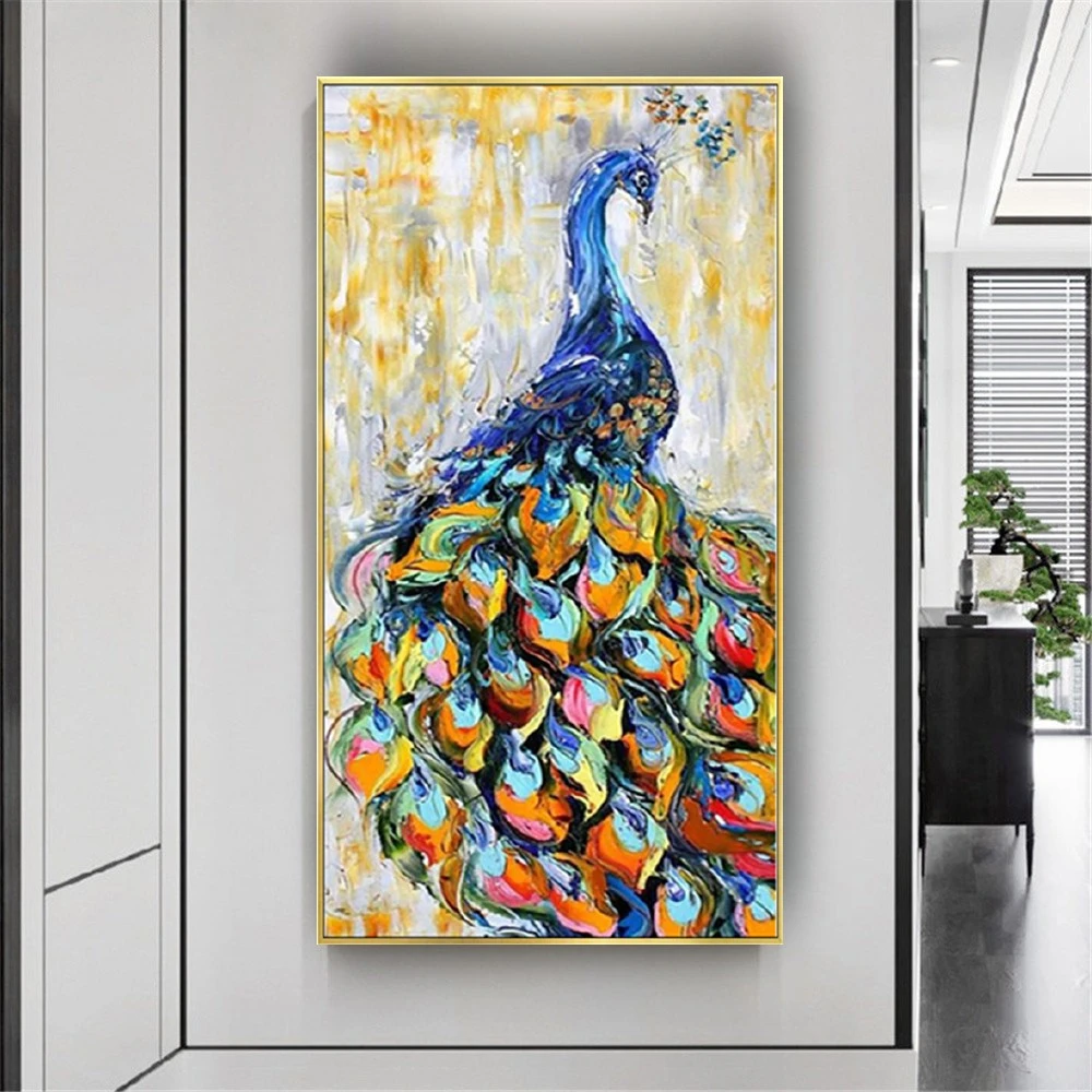 100% Hand Drawn European Classic Peacock Canvas Painting Decor Living Room Home Dining Room Decor Wall Corridor Wall Art Bedroom
100% Hand Drawn European Classic Peacock Canvas Painting Decor Living Room Home Dining Room Decor Wall Corridor Wall Art Bedroom