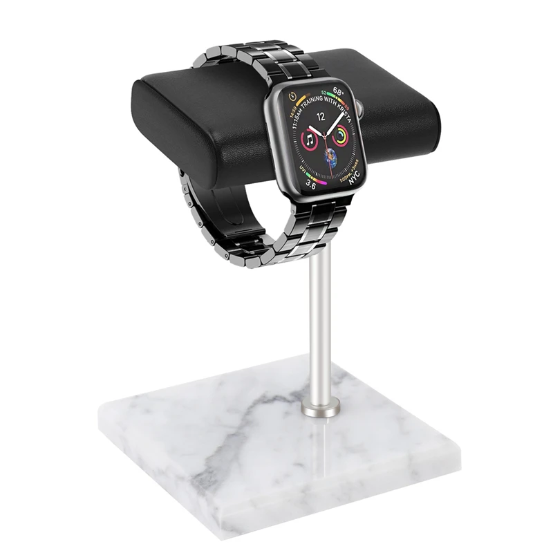 White Marble Watch Bracelet Display Stand Black PU Leather Jewelry Stand Watch Stand Silver Color Rod Placement Stand
White Marble Watch Bracelet Display Stand Black PU Leather Jewelry Stand Watch Stand Silver Color Rod Placement Stand