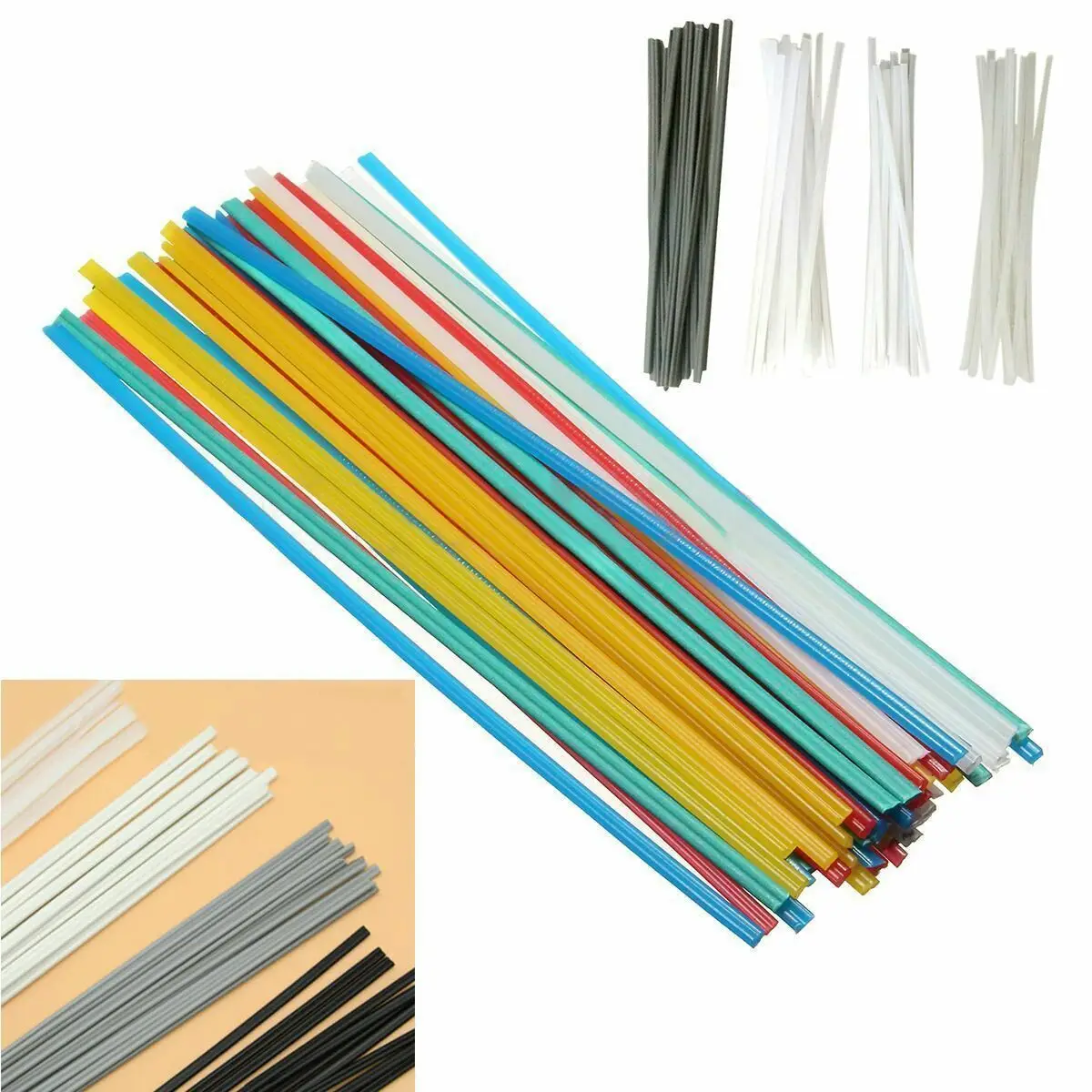 100pcs/Set Plastic Welding Rods PP/PVC Fairing Welder Soldering Sticks Kit Welding Rods For Bumper Cars Plastic Water Tank PVC
100pcs/Set Plastic Welding Rods PP/PVC Fairing Welder Soldering Sticks Kit Welding Rods For Bumper Cars Plastic Water Tank PVC