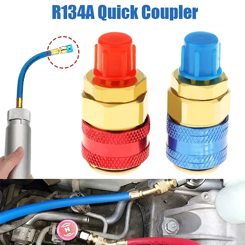Low High Auto Car Quick Coupler Connector For R134a Brass Adapters Car Air Conditioning Refrigerant Ac Manifold Gauge Car Acc
Low High Auto Car Quick Coupler Connector For R134a Brass Adapters Car Air Conditioning Refrigerant Ac Manifold Gauge Car Acc