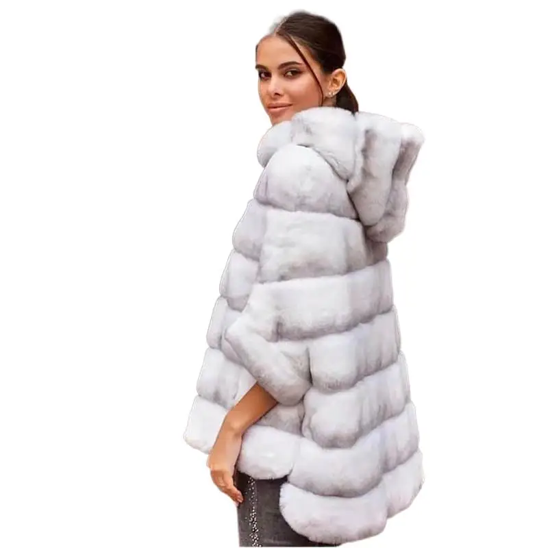 Real Rex Rabbit Fur Coats And Jackets Women Plus Size Winter Genuine Natural Rabbit Fur Poncho Coats Batwing Sleeve Top Hoodie
Real Rex Rabbit Fur Coats And Jackets Women Plus Size Winter Genuine Natural Rabbit Fur Poncho Coats Batwing Sleeve Top Hoodie