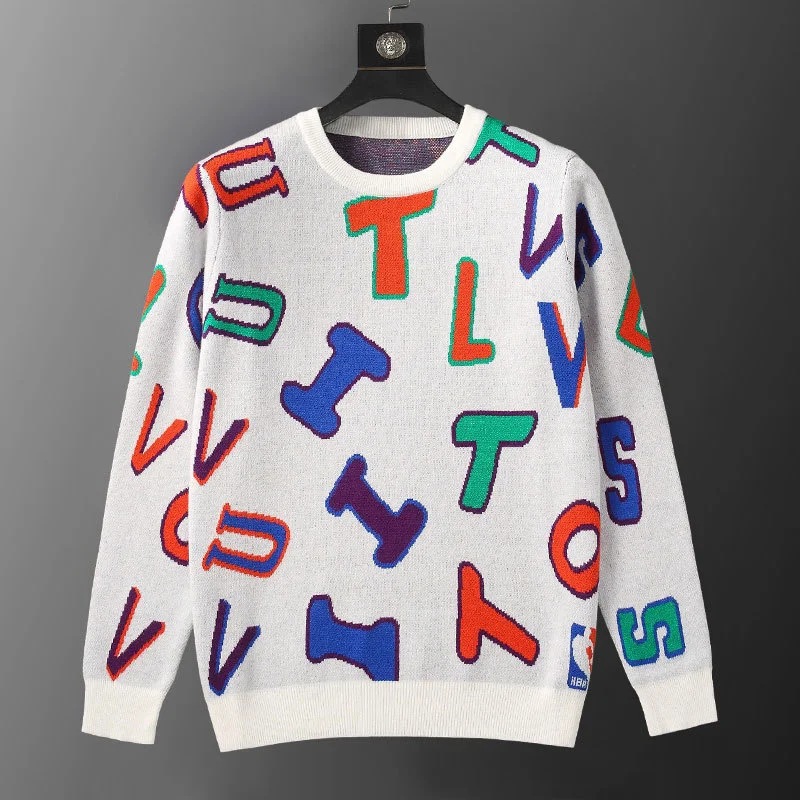 Contrast O-neck Color Stitching Sweater For Men Fall Letter Print Streetwear Casual Knit Clothing Sweater Long Sleeve Pullover
Contrast O-neck Color Stitching Sweater For Men Fall Letter Print Streetwear Casual Knit Clothing Sweater Long Sleeve Pullover