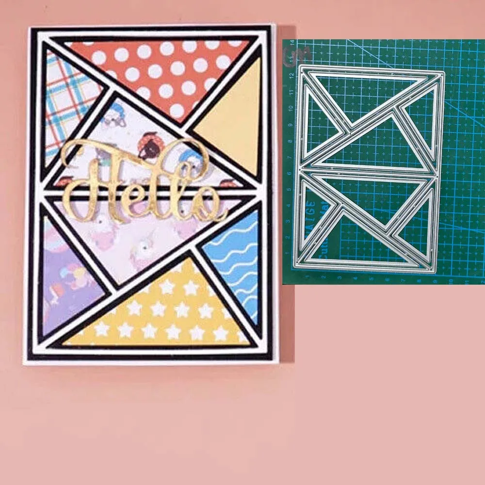 

New Design Craft Metal Die Cuts Rectangle Puzzle Cutting Die Scrapbook Album DIY Paper Card Embossing Stencils