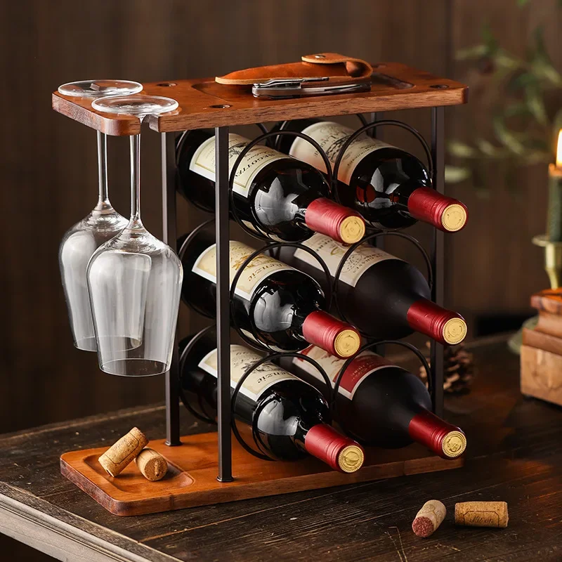 Creative American Metal Wooden Bottom Red Wine Glass Upside down Hanging Rack Restaurant Bar Wine Rack Decoration
Creative American Metal Wooden Bottom Red Wine Glass Upside down Hanging Rack Restaurant Bar Wine Rack Decoration