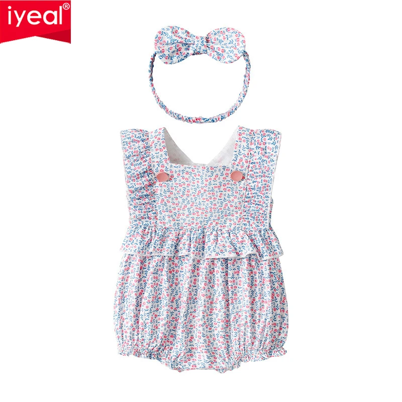 IYEAL Fashion Baby Girls Clothes Summer Cotton Sleevesless Printed Princess Bodysuits + Headband Jumpsuit Infant Girls Clothing
IYEAL Fashion Baby Girls Clothes Summer Cotton Sleevesless Printed Princess Bodysuits + Headband Jumpsuit Infant Girls Clothing