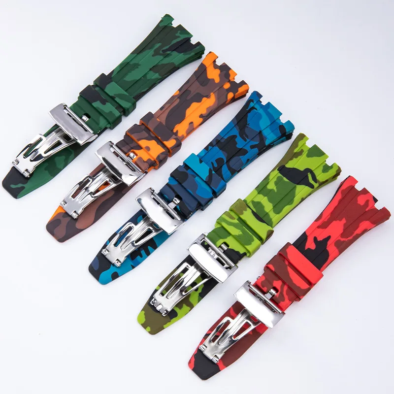26mm Camo watch strap Adapt to AP for Audemars Piguet Rubber WatchBand Royal Oak 15400/15500/26331
26mm Camo watch strap Adapt to AP for Audemars Piguet Rubber WatchBand Royal Oak 15400/15500/26331