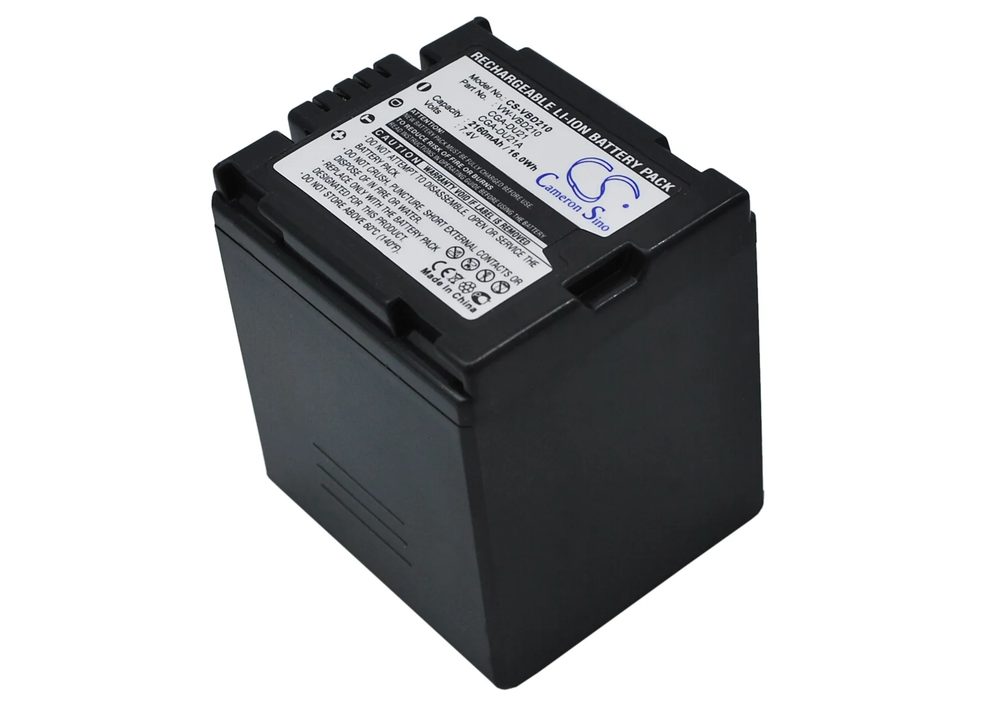 Cameron Sino Camera Replacement Li-ion Battery 2160mAh For CGA-DU21 Panasonic NV-GS100K, NV-GS11, Free Tools
Cameron Sino Camera Replacement Li-ion Battery 2160mAh For CGA-DU21 Panasonic NV-GS100K, NV-GS11, Free Tools