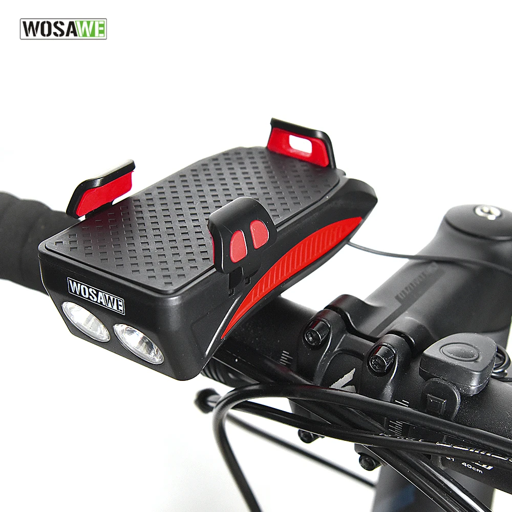 WOSAWE 400 lumen LED Bike Light Front USB Rechargeable Horn Phone Holder Cycling Lamp Flashlight For Bicycle Light Lantern 6-12H
WOSAWE 400 lumen LED Bike Light Front USB Rechargeable Horn Phone Holder Cycling Lamp Flashlight For Bicycle Light Lantern 6-12H