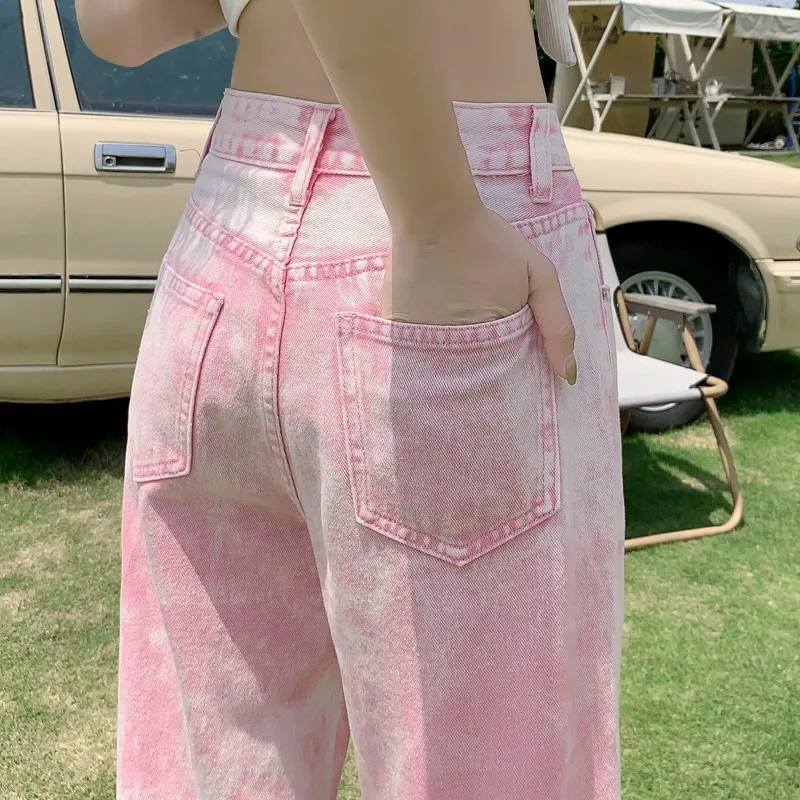 Pink Woman's Jeans High Waist 2022 Summer Wide Leg Denim Trouser Baggy Streetwear Chic Design Ladies Vintage Straight Jean Pants
Pink Woman's Jeans High Waist 2022 Summer Wide Leg Denim Trouser Baggy Streetwear Chic Design Ladies Vintage Straight Jean Pants