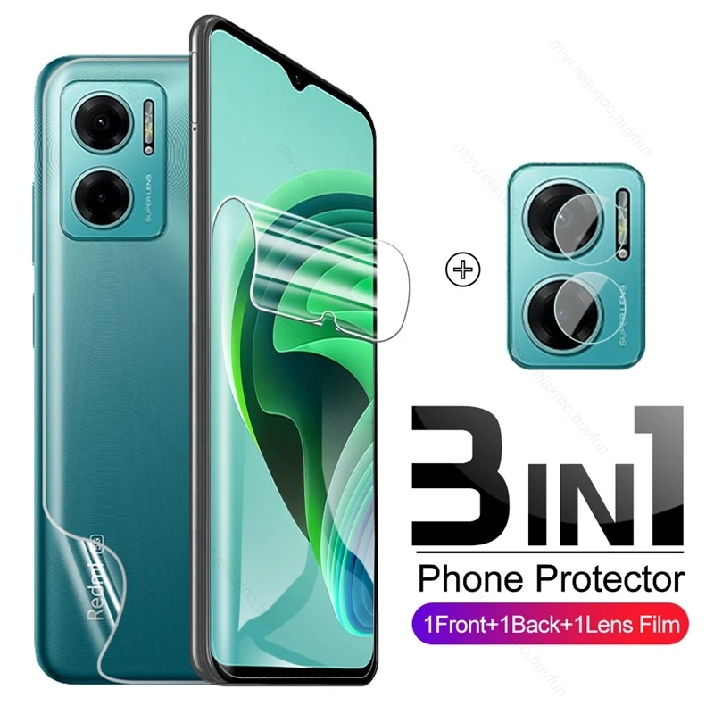 3in1 Front&Back Screen Protector Hydrogel Film For Xiaomi Redmi Note 11E 5G Camera Glass On Readmi Redmy Not 11 E Note11E 6.58"
3in1 Front&Back Screen Protector Hydrogel Film For Xiaomi Redmi Note 11E 5G Camera Glass On Readmi Redmy Not 11 E Note11E 6.58"