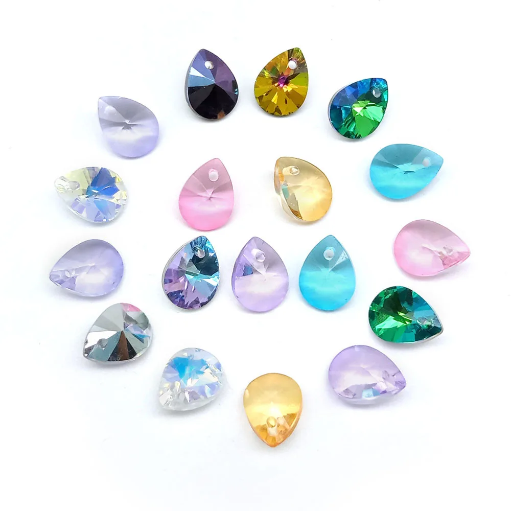 Crystal Pointed Bottom Drop Shape Pendant 9x12mm Glass Drill For Jewelry Making DIY Bracelet Necklace Clothing Accessories 10pcs
Crystal Pointed Bottom Drop Shape Pendant 9x12mm Glass Drill For Jewelry Making DIY Bracelet Necklace Clothing Accessories 10pcs