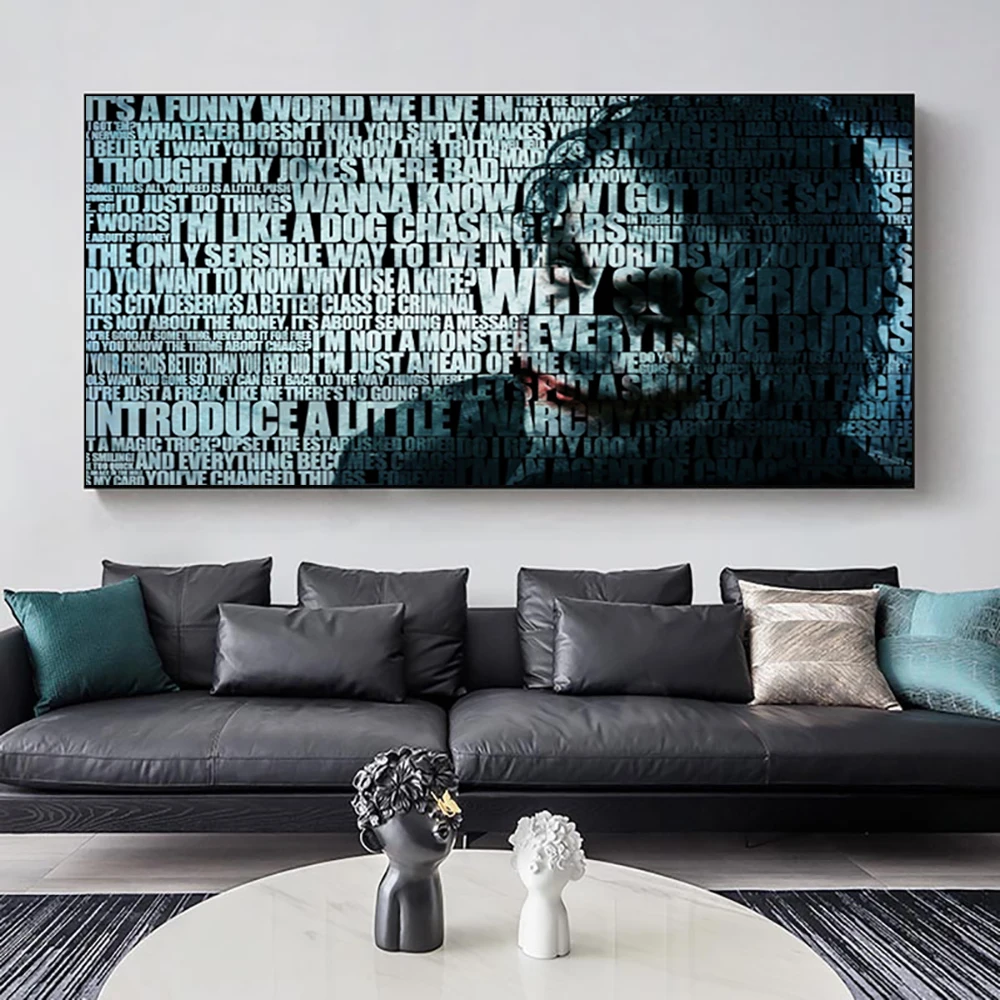Modern Joker Portrait Canvas Painting And Prints Classical Movie Posters Decoration Cuadros Abstract Wall Art Picture Home Decor
Modern Joker Portrait Canvas Painting And Prints Classical Movie Posters Decoration Cuadros Abstract Wall Art Picture Home Decor