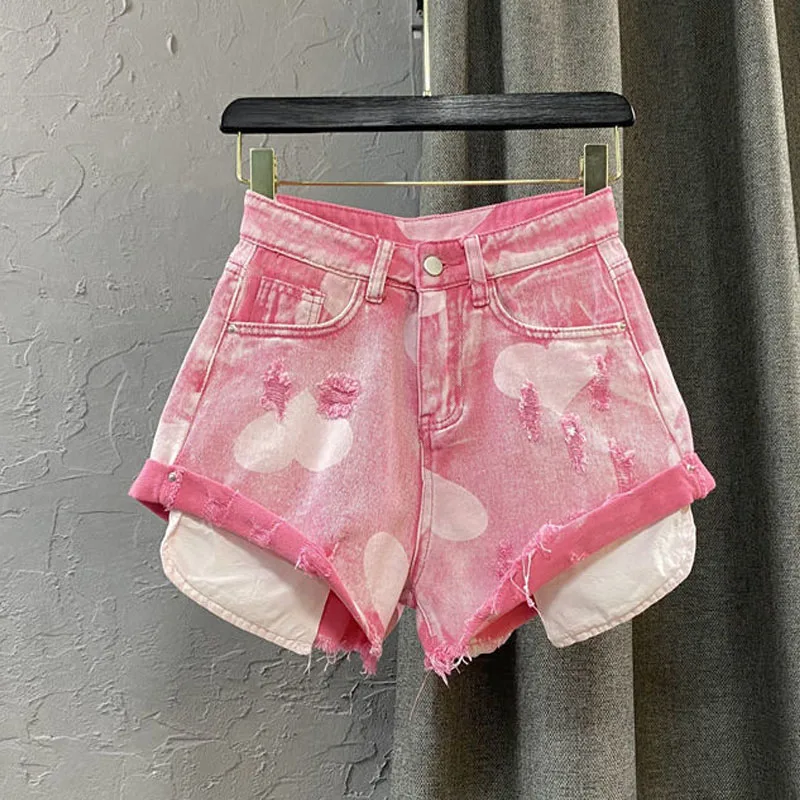 High Waist Sexy Women Jeans Shorts 2022 Summer New Fashion Denim Broken Hole Prints Splicing Ladies Skinny Super Short Jeans
High Waist Sexy Women Jeans Shorts 2022 Summer New Fashion Denim Broken Hole Prints Splicing Ladies Skinny Super Short Jeans