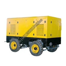 Factory Direct Supply 423 Cfm 12 Bar Low Noise Driven Engine Mobile Screw Air Compressor For Mining