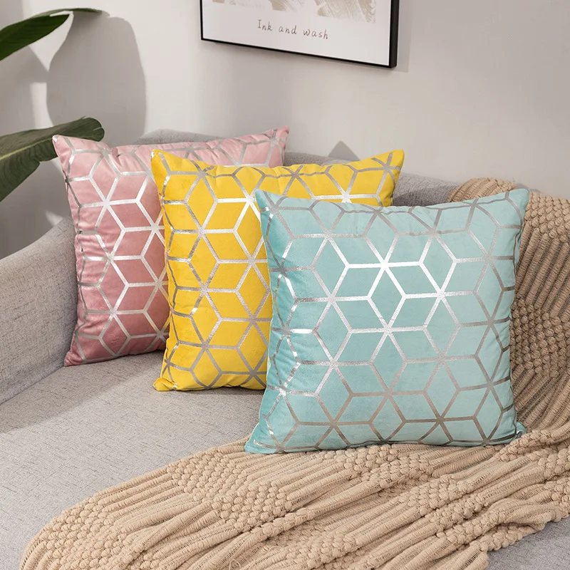 Velvet Fabric Geometric Cushion Cover Decorative Pillowcase For Living Room Sofa Bed Waist Back Pillow Covers Home Decor 45X45cm
Velvet Fabric Geometric Cushion Cover Decorative Pillowcase For Living Room Sofa Bed Waist Back Pillow Covers Home Decor 45X45cm