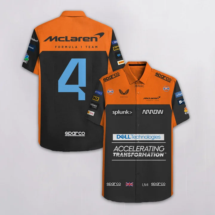 2022 Summer Trendy New Men's Hawaiian T-shirt F1 McLaren LN4 Racing Suit Moto Short Sleeve T-shirt POLO Shirt
2022 Summer Trendy New Men's Hawaiian T-shirt F1 McLaren LN4 Racing Suit Moto Short Sleeve T-shirt POLO Shirt