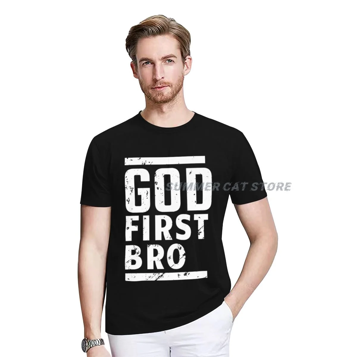 Подарочная футболка God First Bro с изображением христианской церкви, Иисуса и Библии для изучения, для мужчин и женщин, с коротким рукавом, прост...
Подарочная футболка God First Bro с изображением христианской церкви, Иисуса и Библии для изучения, для мужчин и женщин, с коротким рукавом, прост...