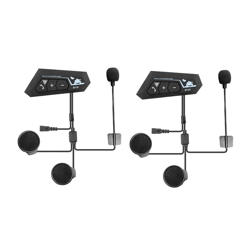 2 Set Motorcycle 5.0 Bluetooth Helmet Intercom Universal Pairing Interphone Headset with CNC Noise Reduction BT22
2 Set Motorcycle 5.0 Bluetooth Helmet Intercom Universal Pairing Interphone Headset with CNC Noise Reduction BT22