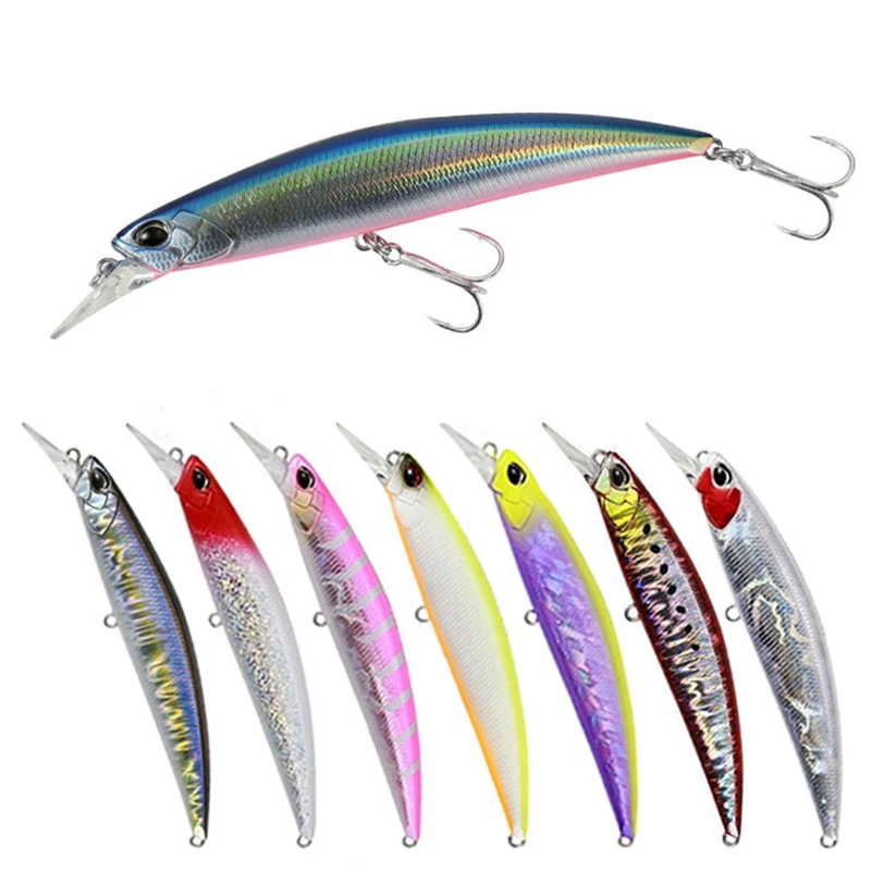 

Minnow Saltwater Fishing Lure 110mm 21g Large Trout Pike River Lake Hard Baits Jerkbait 110S Long Casting Sinking Swimbait