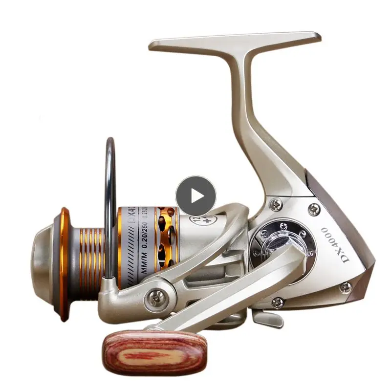 

12+ 1BB Fishing Coil Wooden Handshake Spinning Fishing Reel Professional Metal Left/Right Hand Fishing Reel