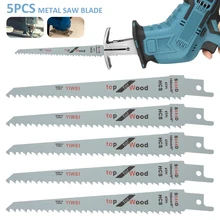 5Pcs Reciprocating Jig Saw Blades Saber Saw Handsaw Multi Saw Blade For Cutting Wood Metal Renovator Power Tools Accessories