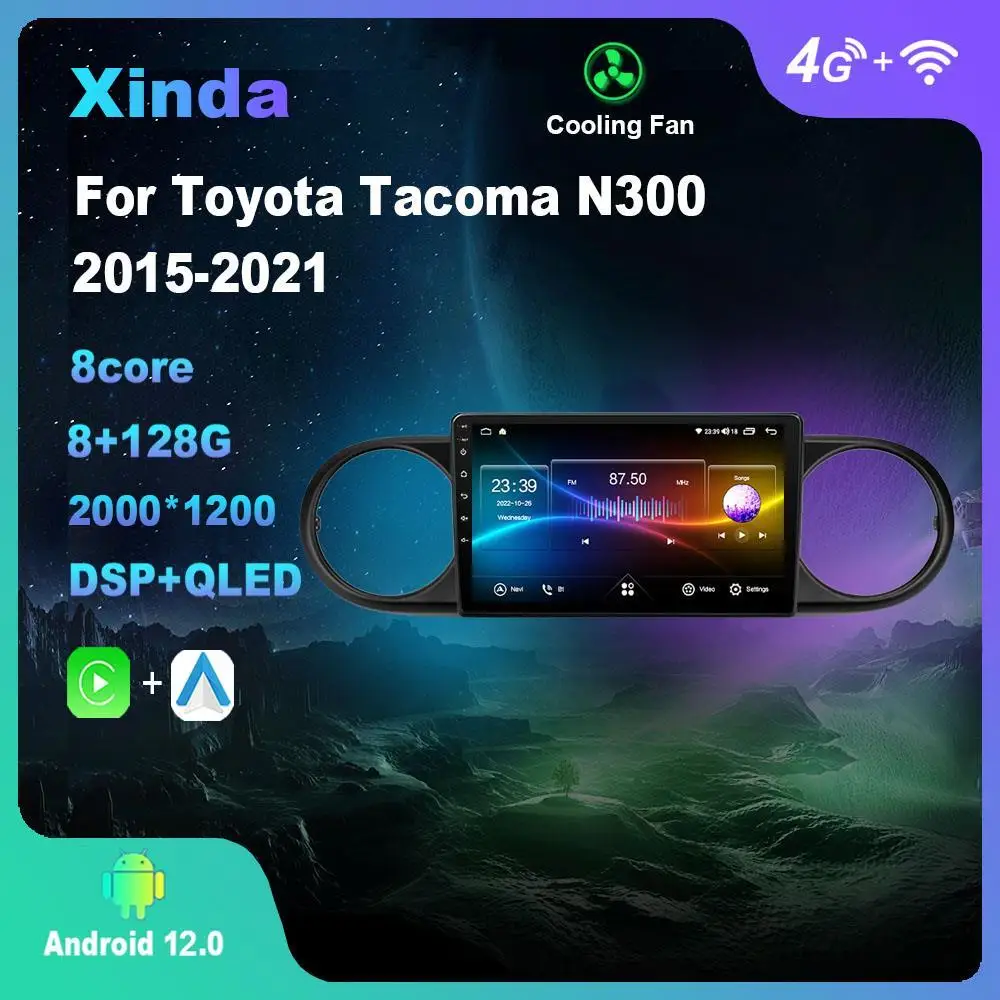 Android 12,0 для Toyota Tacoma N300 2015-2021 мультимедийный плеер Авто радио GPS Carplay 4G WiFi DSP Bluetooth
Android 12,0 для Toyota Tacoma N300 2015-2021 мультимедийный плеер Авто радио GPS Carplay 4G WiFi DSP Bluetooth