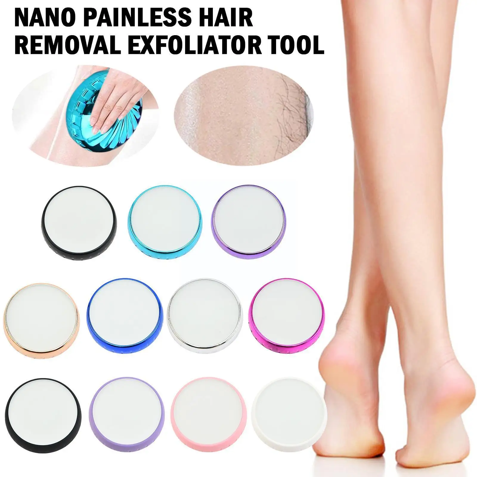 Crystal Physical Hair Removal Eraser Magic Crystal Tool Safe Hair Remover Easy Clean Epilator Nano Beauty Painless Depilati V4O6
Crystal Physical Hair Removal Eraser Magic Crystal Tool Safe Hair Remover Easy Clean Epilator Nano Beauty Painless Depilati V4O6