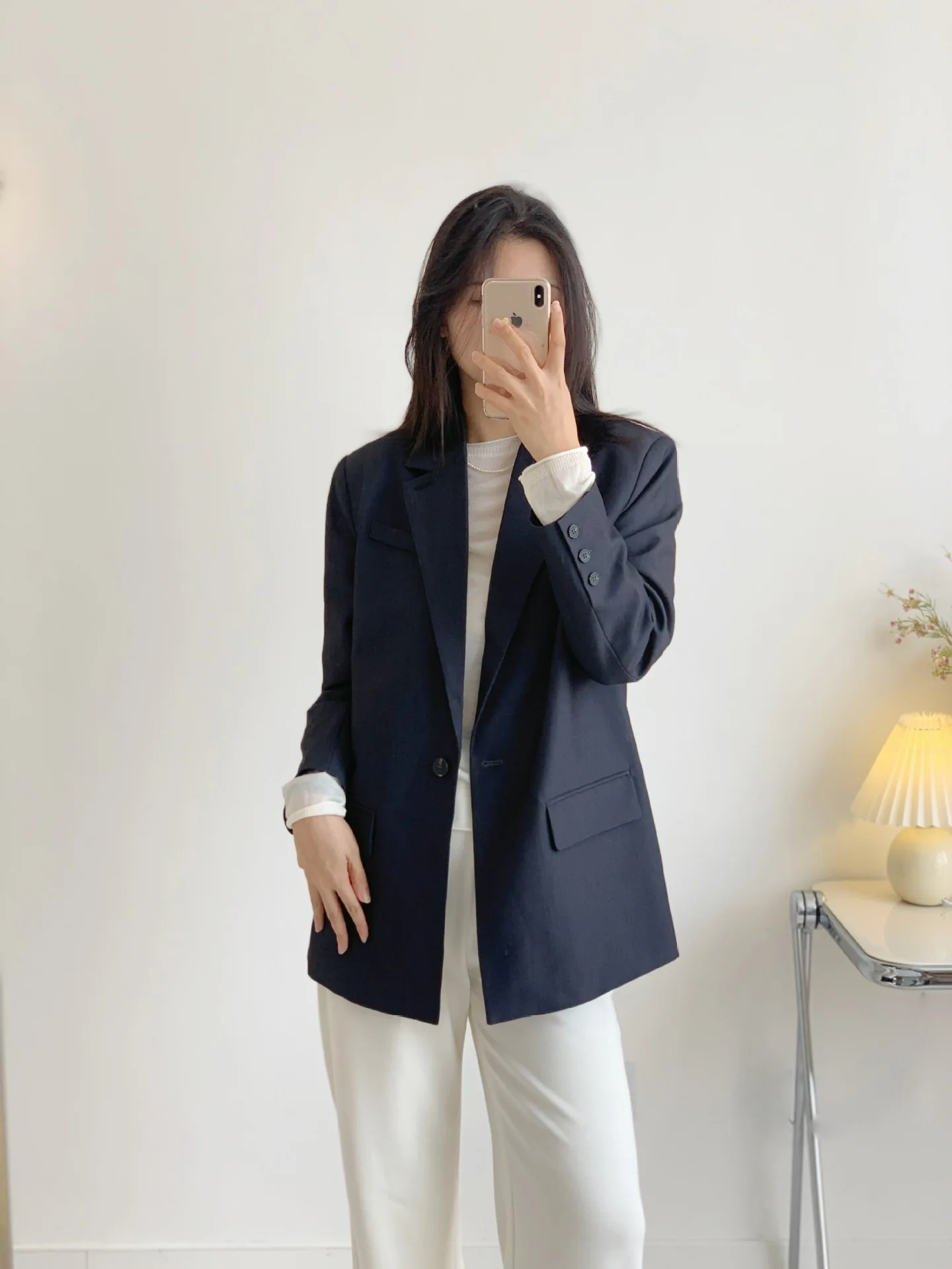Women's Simple Elegant Single Button Long Sleeved Suit Jacket, Loose Fitting Coat, Spring, Autumn, New, 2022
Women's Simple Elegant Single Button Long Sleeved Suit Jacket, Loose Fitting Coat, Spring, Autumn, New, 2022