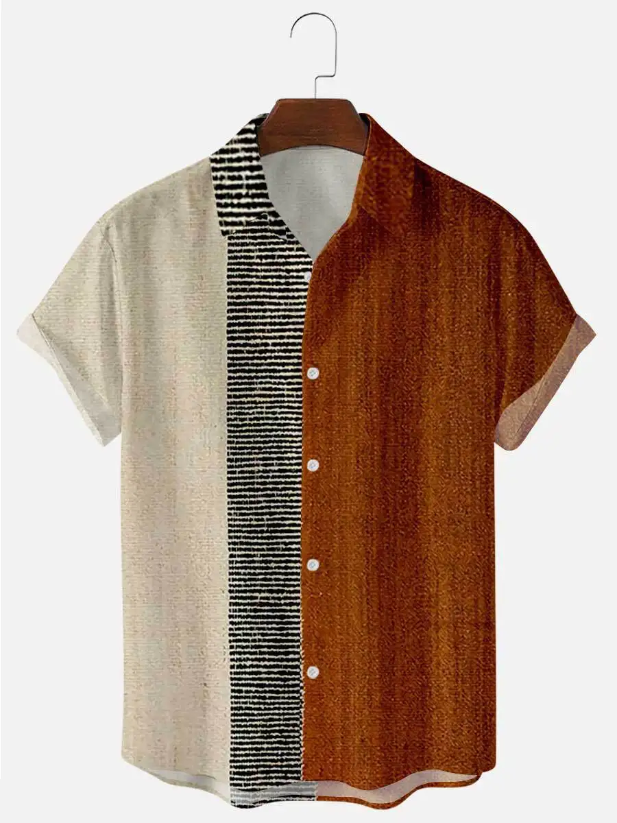 2022 New Arrival Summer Short-sleeved Shirt Plus Size Stripe 5 Digital Print Men shirt summer beach man shirt Clothes
2022 New Arrival Summer Short-sleeved Shirt Plus Size Stripe 5 Digital Print Men shirt summer beach man shirt Clothes