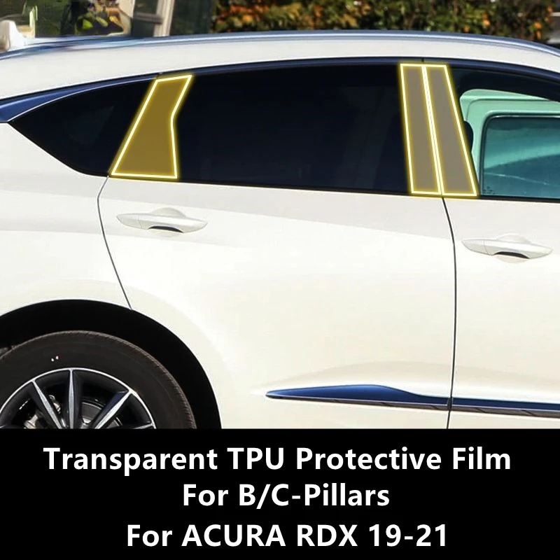 For ACURA RDX 19-21 B/C-Pillars Transparent TPU Protective Film Anti-scratch Repair Film Accessories Refit
For ACURA RDX 19-21 B/C-Pillars Transparent TPU Protective Film Anti-scratch Repair Film Accessories Refit