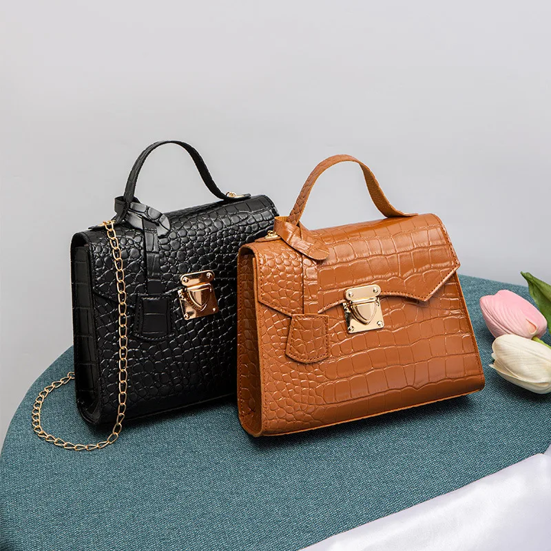2023 Ladies Handbag Retro Exquisite Women Shoulder Bags Fashion Crocodile Kelly Bag Solid Color Chain Crossbody Bags for Women
2023 Ladies Handbag Retro Exquisite Women Shoulder Bags Fashion Crocodile Kelly Bag Solid Color Chain Crossbody Bags for Women