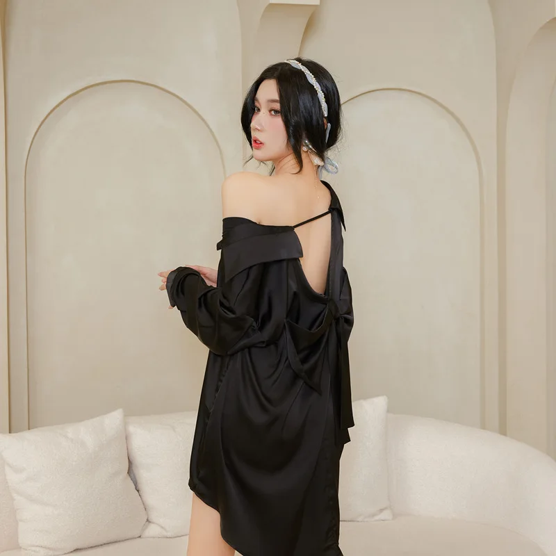 Sweet Girl Female Bow Nightgown Sleepwear Sexy Backless White Nightdress Sleepshirt Lingerie Spring Summer Casual Rayon Homewear
Sweet Girl Female Bow Nightgown Sleepwear Sexy Backless White Nightdress Sleepshirt Lingerie Spring Summer Casual Rayon Homewear