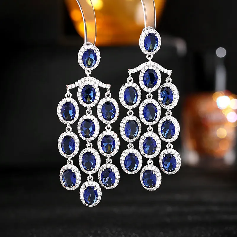 2022 Fashion Vintage Exaggerated Long Tassel Earrings 925 Sterling Silver AAA Zircon Inlaid Charm Earing Party Jewelry Gifts
2022 Fashion Vintage Exaggerated Long Tassel Earrings 925 Sterling Silver AAA Zircon Inlaid Charm Earing Party Jewelry Gifts