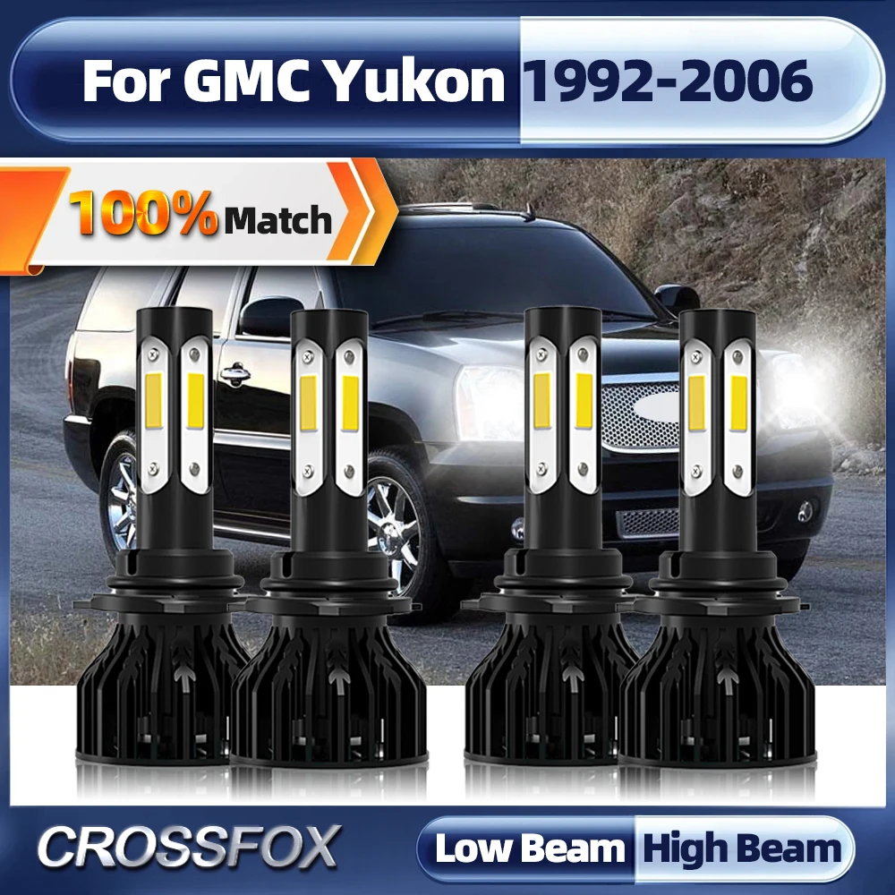 

240W 40000LM Canbus Led Headlight 9005 9006 HB3 HB4 Turbo Lamp High Low Beam For GMC Yukon 1992-2001 2002 2003 2004 2005 2006