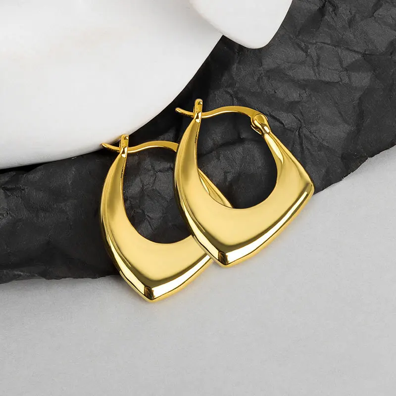 Fashion Gold Square Earrings For Women Korean Hoop Earrings Female Wedding Luxury Jewelry Accessories Girls Gift
Fashion Gold Square Earrings For Women Korean Hoop Earrings Female Wedding Luxury Jewelry Accessories Girls Gift