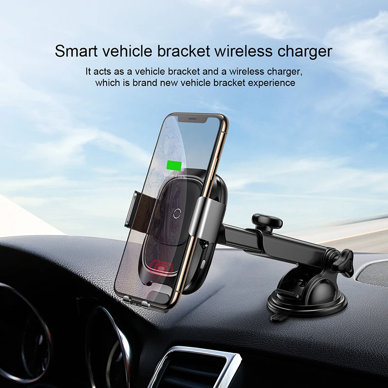 Baseus Car Phone Holder for iPhone Samsung Intelligent Infrared Qi Car Wireless Charger Air Vent Mount Mobile Phone Holder Stand
Baseus Car Phone Holder for iPhone Samsung Intelligent Infrared Qi Car Wireless Charger Air Vent Mount Mobile Phone Holder Stand