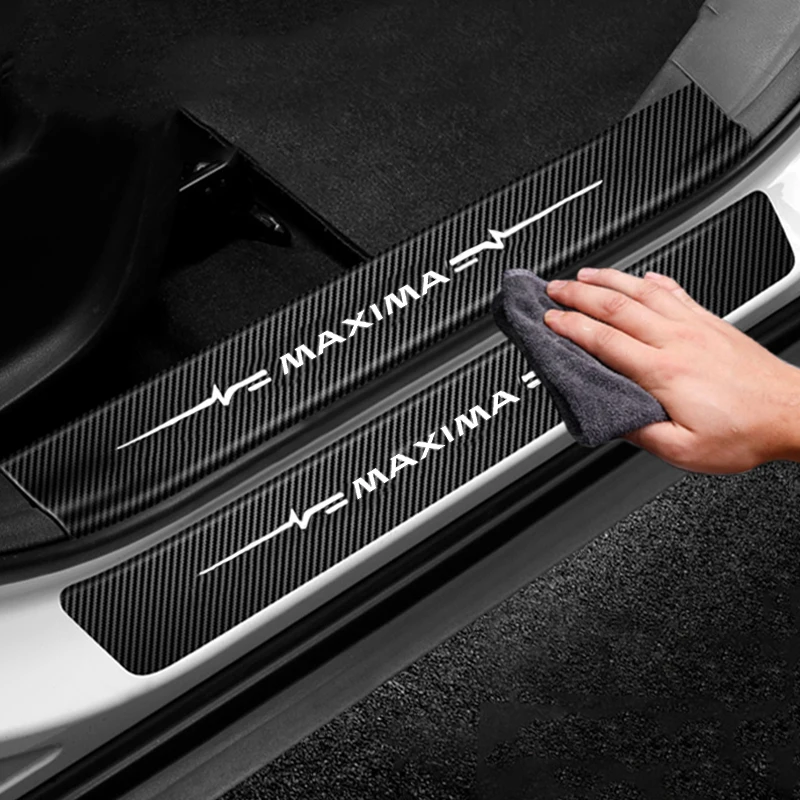Значок для Nissan Maxima наклейки на порог двери автомобиля Защитная Наклейка накладка