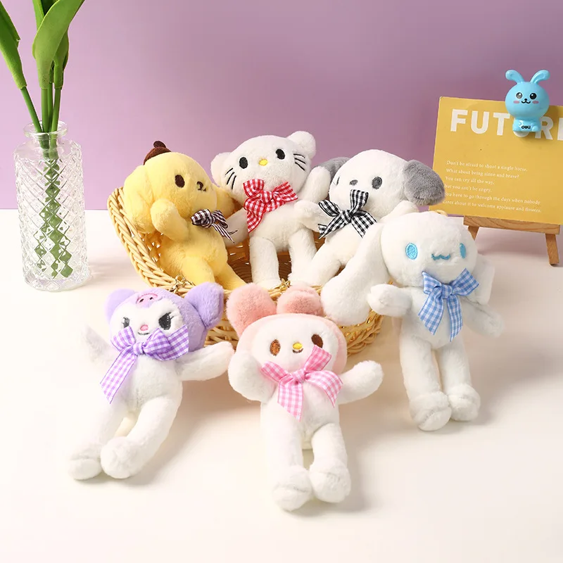Kawaii Sanrio Hello Kitty Kuromi Cinnamoroll Plush Doll Keychain Anime Figure Toy Keychains Cute Bags Pendant Accessories Gift
Kawaii Sanrio Hello Kitty Kuromi Cinnamoroll Plush Doll Keychain Anime Figure Toy Keychains Cute Bags Pendant Accessories Gift