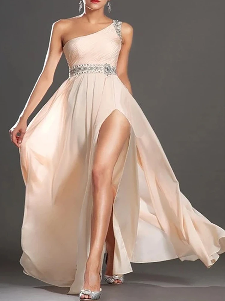 2022 Sexy Prom Dresses One Shoulder High Split Prom Dress For Woman Evening Gown Vestido Fiesta Noche
2022 Sexy Prom Dresses One Shoulder High Split Prom Dress For Woman Evening Gown Vestido Fiesta Noche