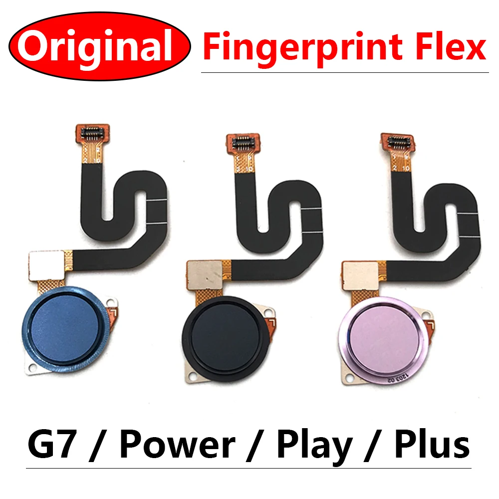 

100% Original New For Motorola Moto G7 Power Play Plus Home Button FingerPrint Touch ID Sensor Flex Cable Replacement Parts
