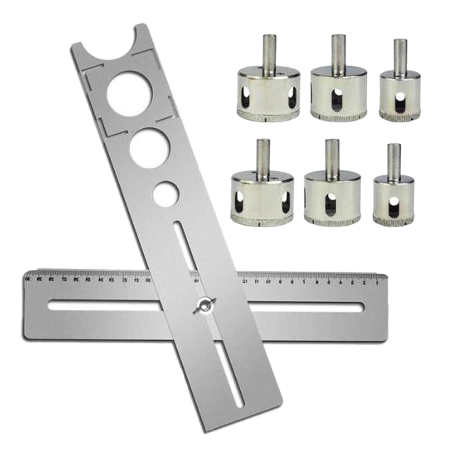 360 Degree Adjustable Tile Locator To Wall Marking Position Ruler Ceramic Hole Cutter Tile Drill Marble Opener Construction Tool
360 Degree Adjustable Tile Locator To Wall Marking Position Ruler Ceramic Hole Cutter Tile Drill Marble Opener Construction Tool