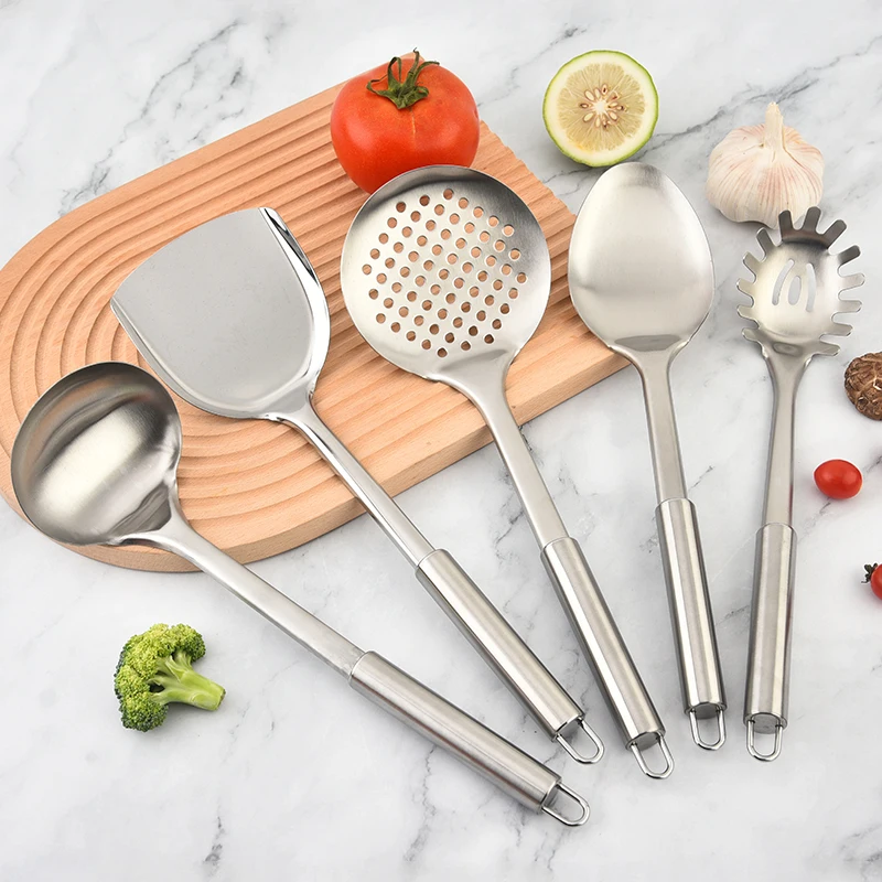 Hollow Handle Cookware Tools 5 pcs Cooking Tools Sets Kitchen Soup Ladle Skimmer Turner Spatula Rice Scoop Utensil Sets
Hollow Handle Cookware Tools 5 pcs Cooking Tools Sets Kitchen Soup Ladle Skimmer Turner Spatula Rice Scoop Utensil Sets