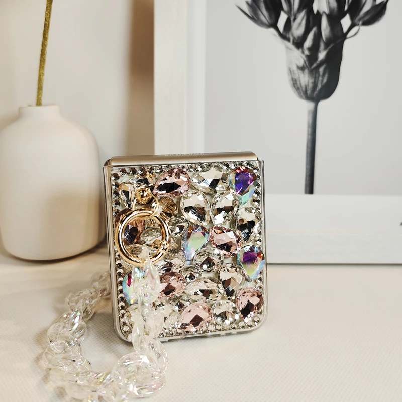 Zflip4 Bling Glitter Diamond Crystal Bracelet Chain Case For Samsung Galaxy Z Flip 4 5G Zflip3 Zflip Zfold4 Zfold3 Z Flip5 Case
Zflip4 Bling Glitter Diamond Crystal Bracelet Chain Case For Samsung Galaxy Z Flip 4 5G Zflip3 Zflip Zfold4 Zfold3 Z Flip5 Case