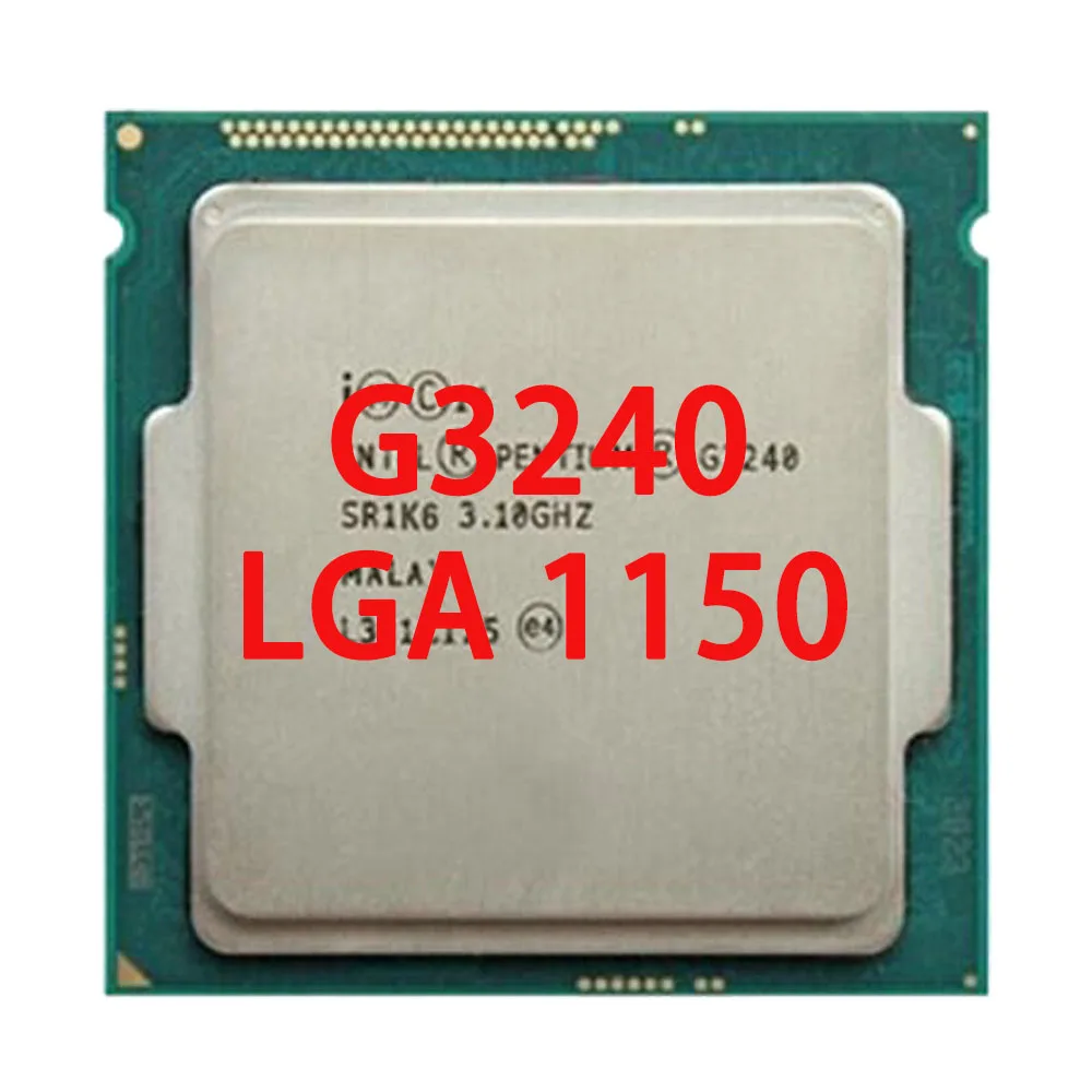 

Intel Pentium G3240 3.1 GHz Dual-Core CPU Processor 3M 53W LGA 1150