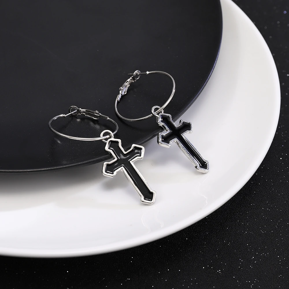 Cross Drop Earrings Metal Hip Hop Punk Black Hollow Street Style Female 2022 Trendy Cool Pendant Earrings Exaggerated Jewelry
Cross Drop Earrings Metal Hip Hop Punk Black Hollow Street Style Female 2022 Trendy Cool Pendant Earrings Exaggerated Jewelry
