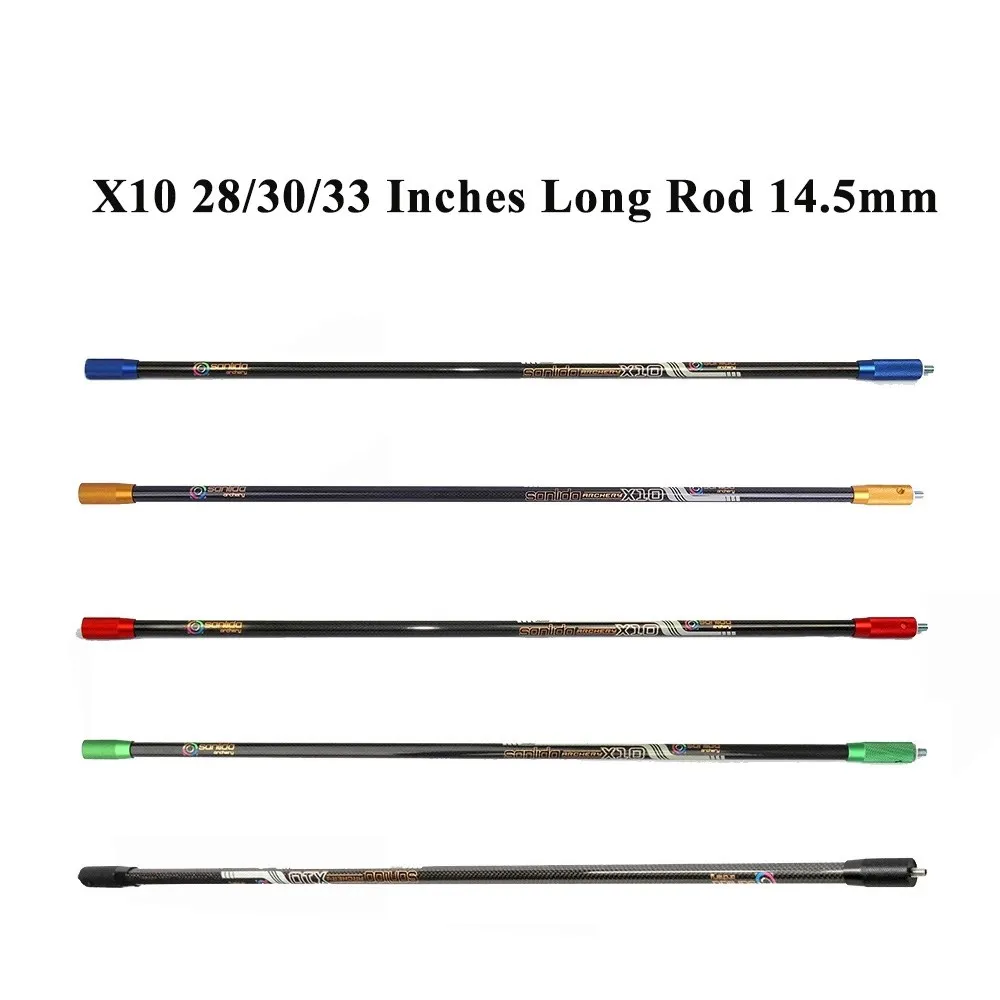 Compound Bow Stabilizer 14.5mm Long Rod 28/30/33'' Sanlida X10 Target Archery Accessories for Hunting Shooting
Compound Bow Stabilizer 14.5mm Long Rod 28/30/33'' Sanlida X10 Target Archery Accessories for Hunting Shooting
