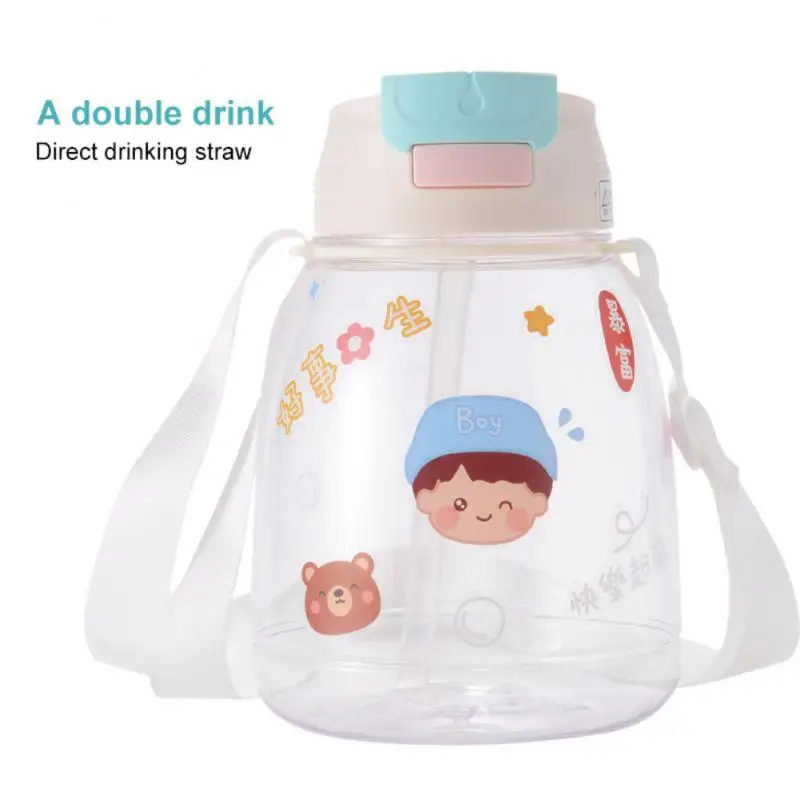 1300ML Water Bottle With Straw Outdoor Sports Cup Children Drinking Bottle With Shoulder Strap Portable Fitness Cup Kitchen Tool
1300ML Water Bottle With Straw Outdoor Sports Cup Children Drinking Bottle With Shoulder Strap Portable Fitness Cup Kitchen Tool