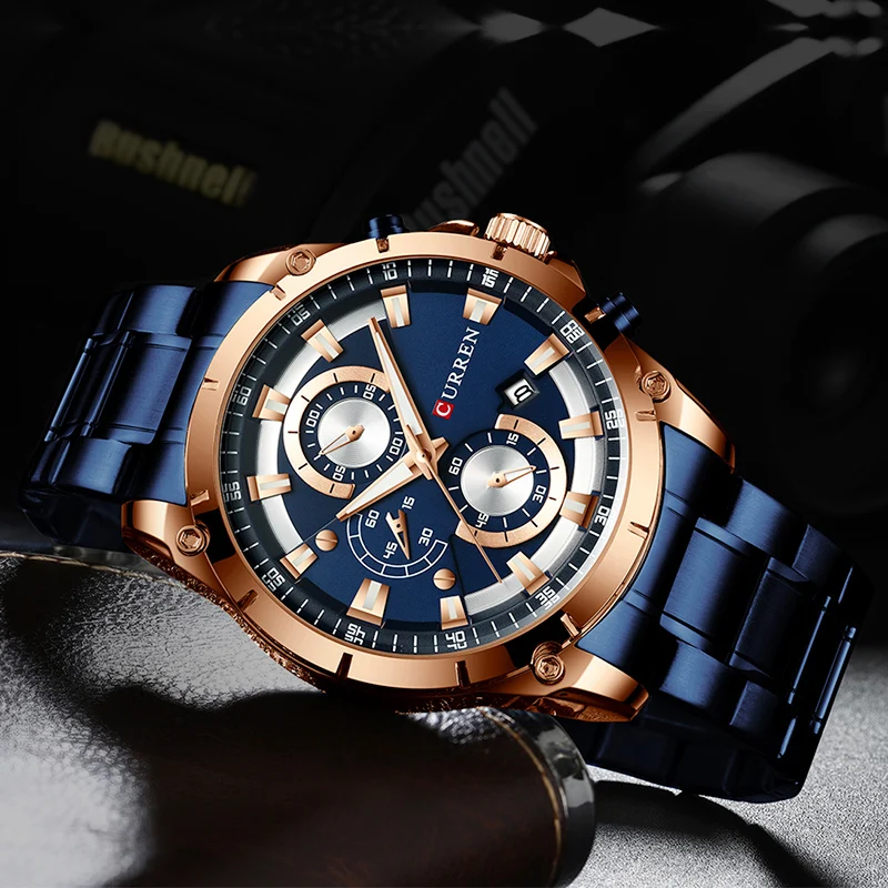 Men Watch Top Brand Luxury Fashion Quartz Men's Watches Steel Waterproof Wrist Watch Male Chronograph Relogio Masculino
Men Watch Top Brand Luxury Fashion Quartz Men's Watches Steel Waterproof Wrist Watch Male Chronograph Relogio Masculino