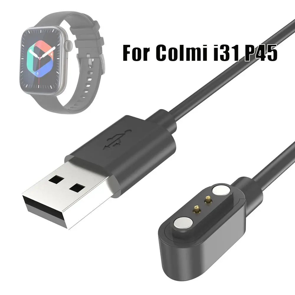 

Универсальное зарядное устройство USB 100 см, адаптер питания, портативное зарядное устройство, док-станция, кабель для быстрой зарядки для Colmi i31 P45, аксессуары для умных часов