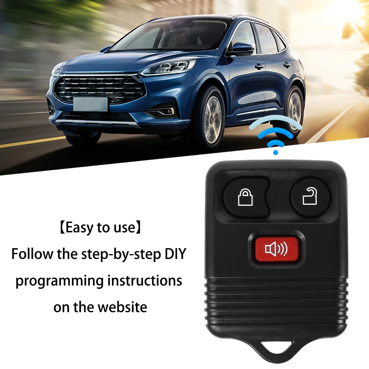 2pcs Car Key Fob for Ford Keyless Entry Remote Key Fob 3 Button Clicker Transmitter Keyless Entry Remote Control Replace
2pcs Car Key Fob for Ford Keyless Entry Remote Key Fob 3 Button Clicker Transmitter Keyless Entry Remote Control Replace